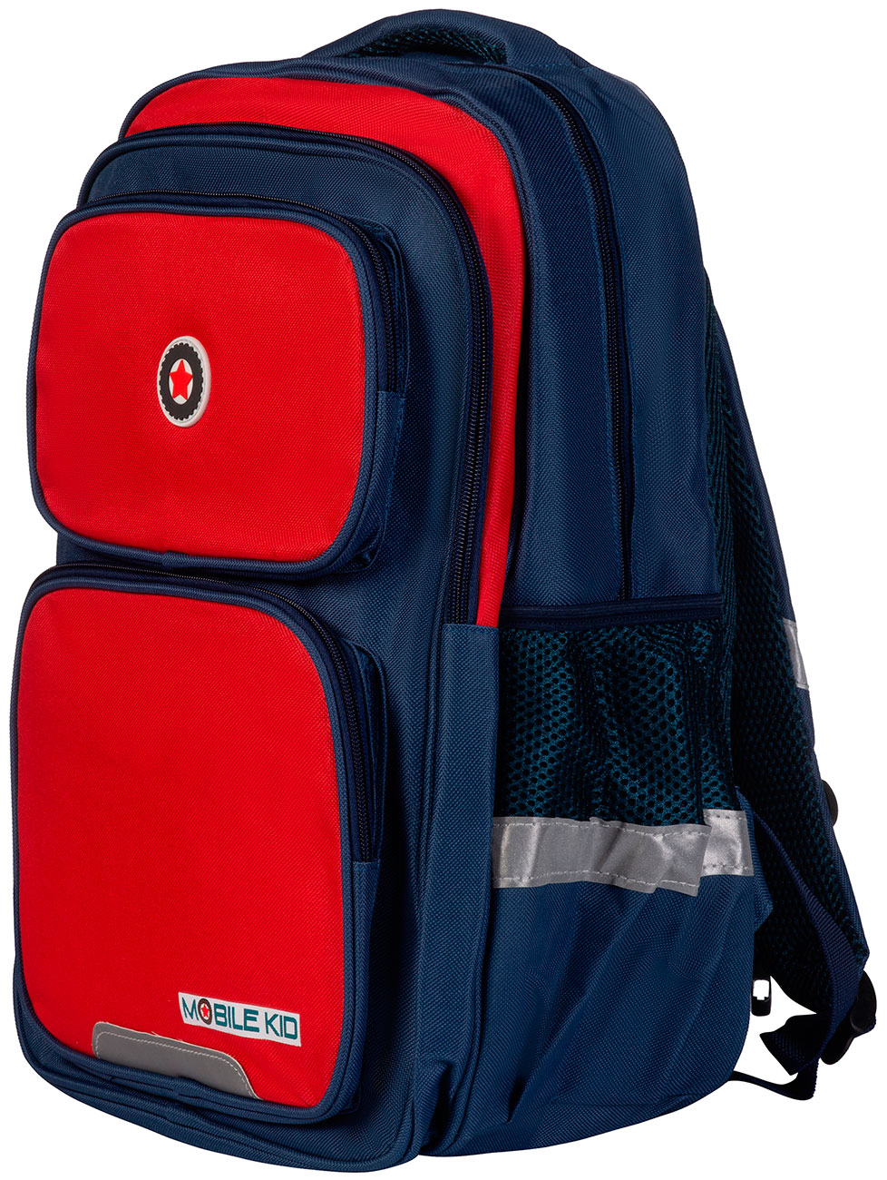 Изображение товара Рюкзак школьный с сумкой для обуви Mobile Kid FORMAL (SBP200) RED BLUE