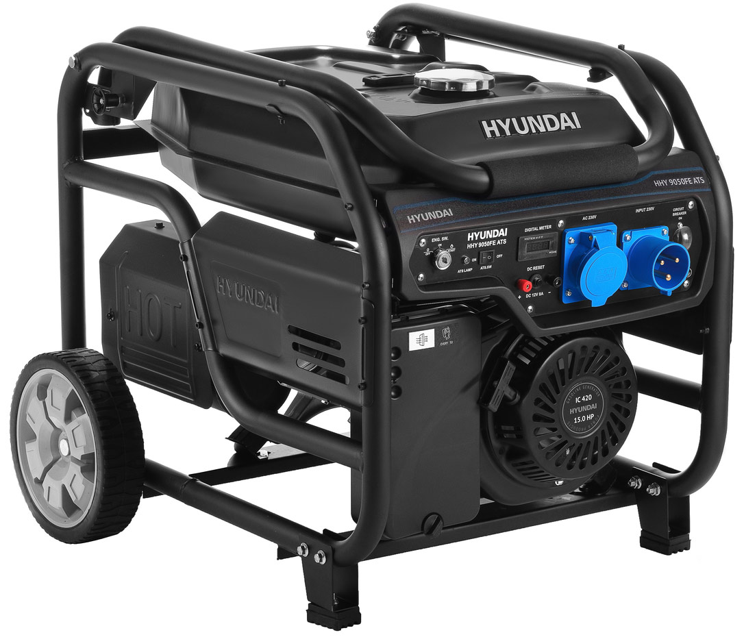 Изображение товара Генератор бензиновый Hyundai HHY 9050FE ATS