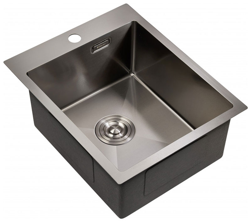 Изображение товара Кухонная мойка Milacio Denia 41 Steel (MC.77469) сталь вороненая
