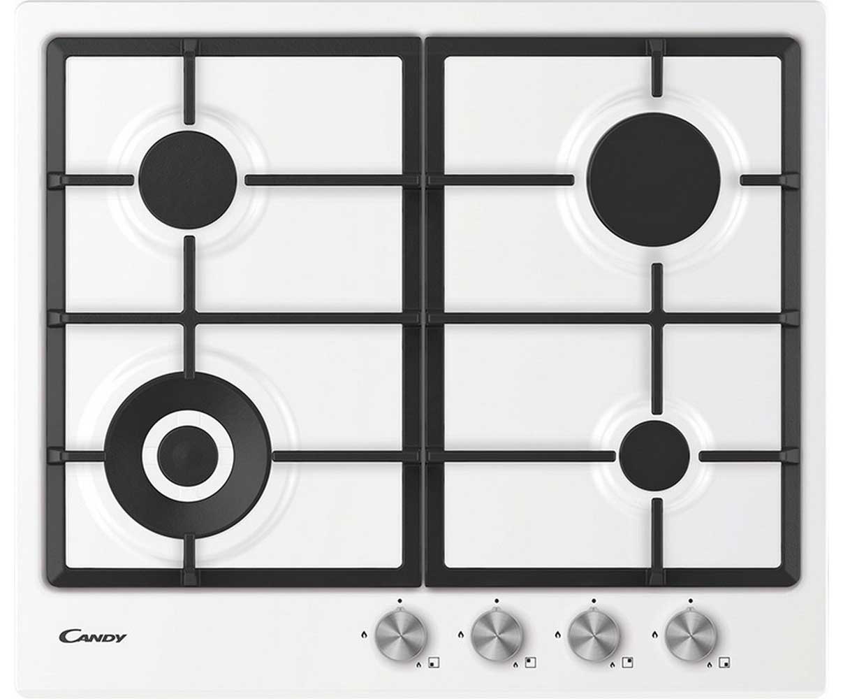 Изображение товара Газовая варочная панель Candy CHG6BF4WPXWRU белая 4 конфорки быстрый нагрев