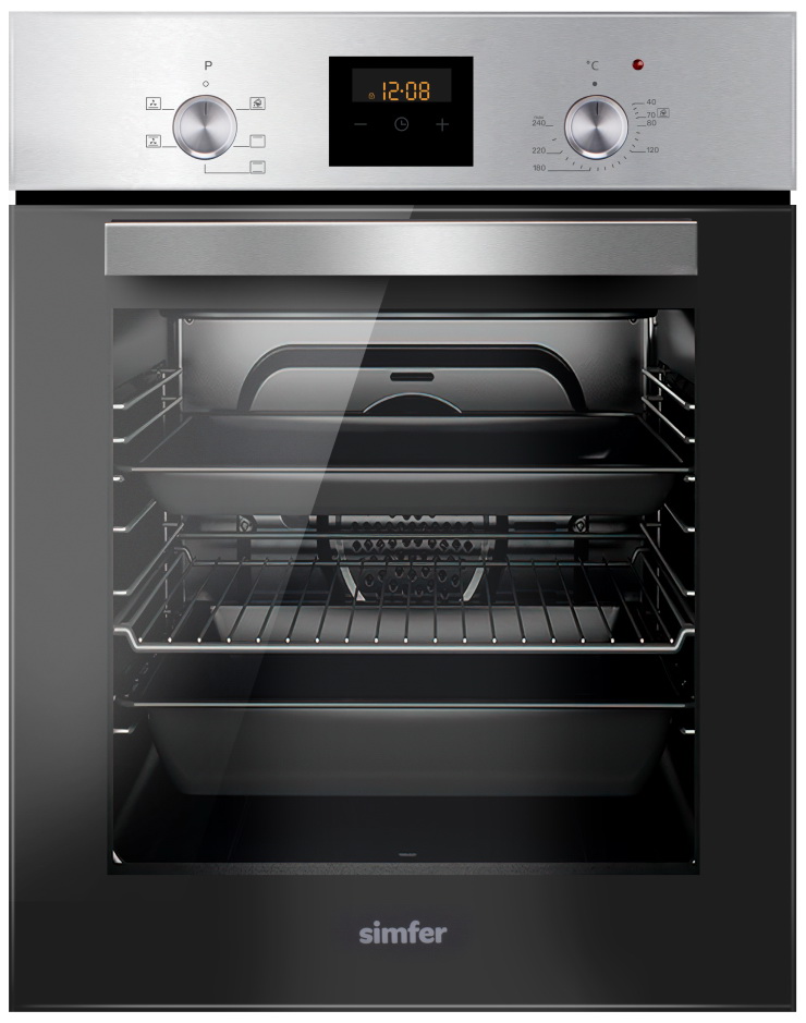 Изображение товара Электрический духовой шкаф Simfer B4EM56055 с паровой очисткой и 5 режимами