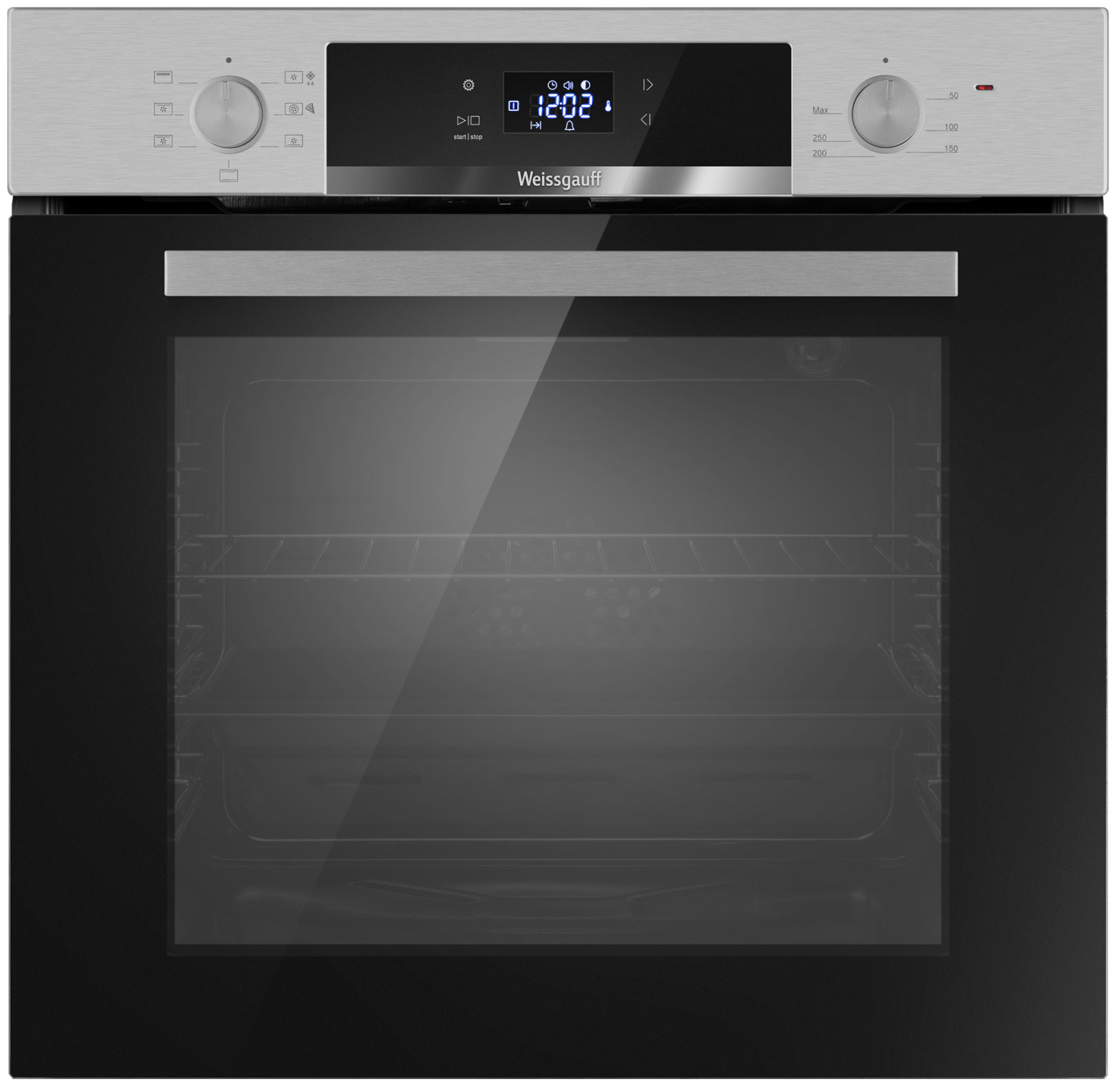 Изображение товара Электрический духовой шкаф Weissgauff EOV 29 PDXS нержавеющая сталь 72л 7 режимов