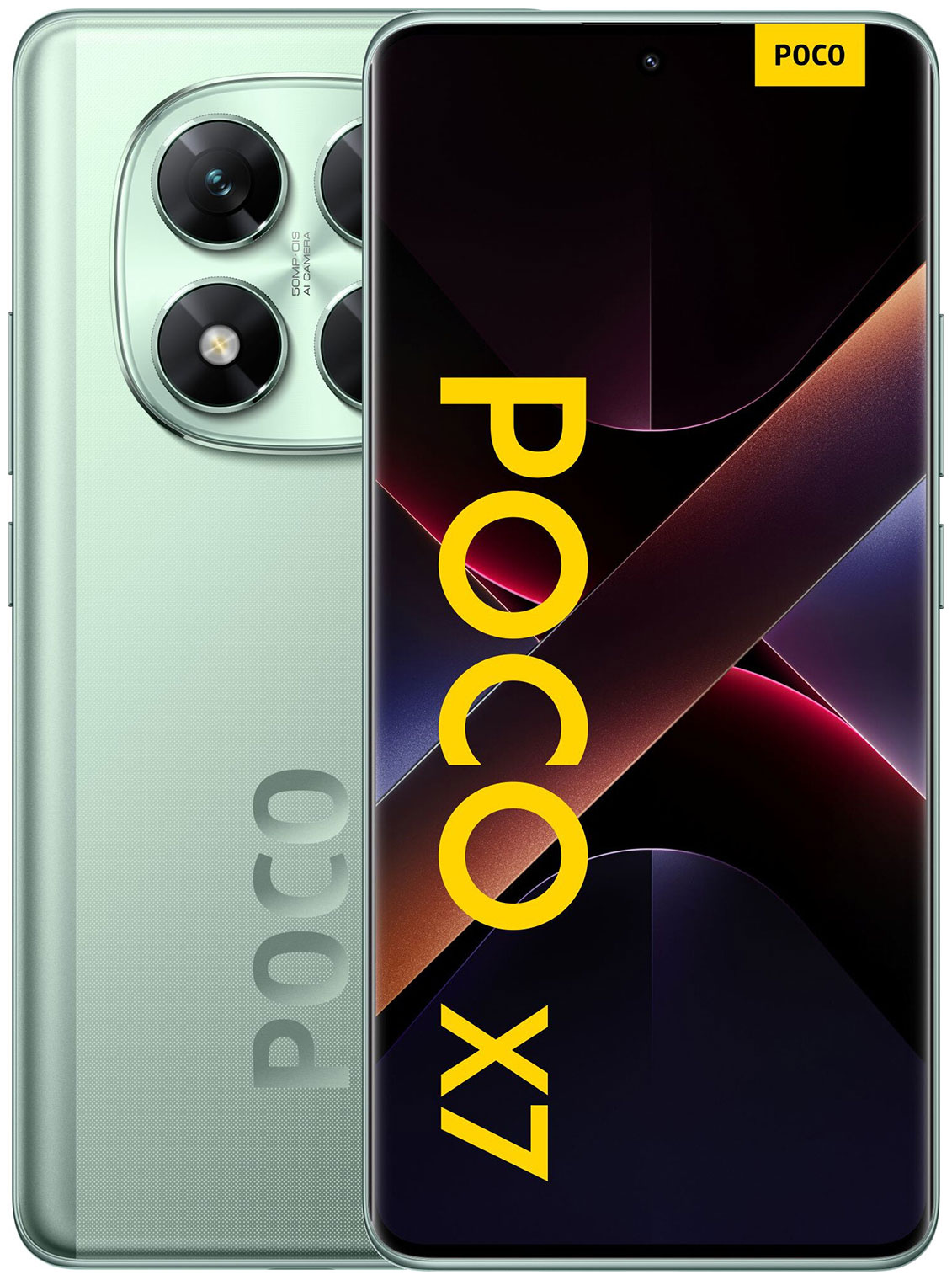 Изображение товара Смартфон Poco X7 5G 12/512GB Green с высоким разрешением и защитой IP68
