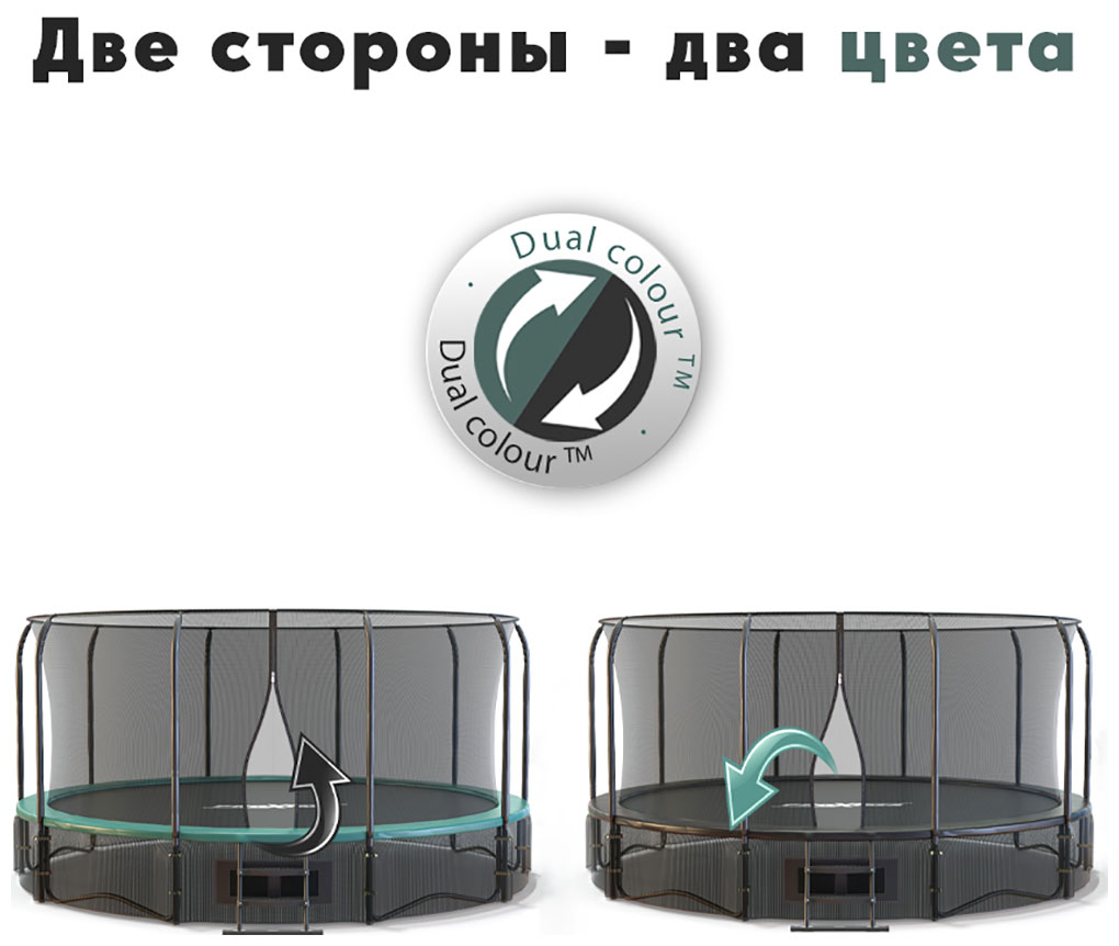 Батут Proxima Premium Dual 488 см 16FT CFR-16F-5-W 3 короба 82990₽