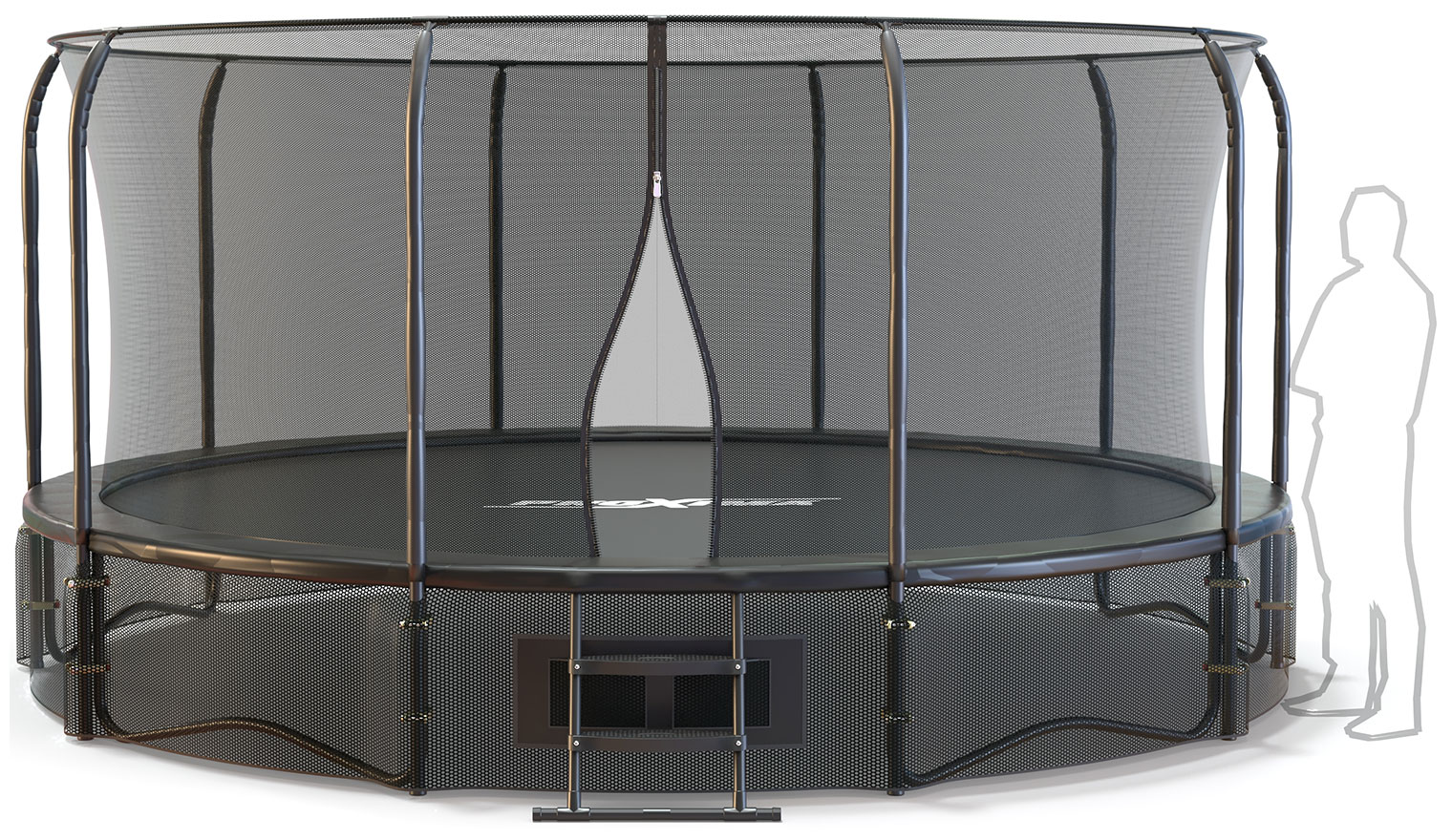 Изображение товара Батут Proxima Premium Dual, 488 см, 16FT (CFR-16F-5-W) (3 короба)