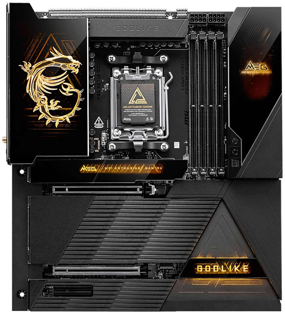 Изображение товара Материнская плата MSI MEG X870E GODLIKE AM5 E-ATX для процессоров Ryzen