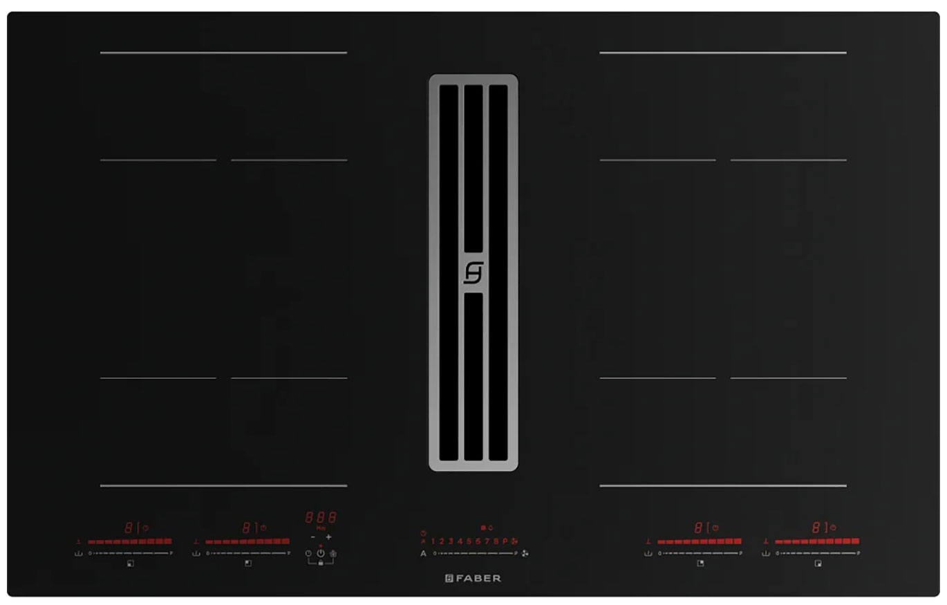 Изображение товара Электрическая варочная панель Faber GALILEO BOLD F830 4 конфорки индукция сенсорное управление