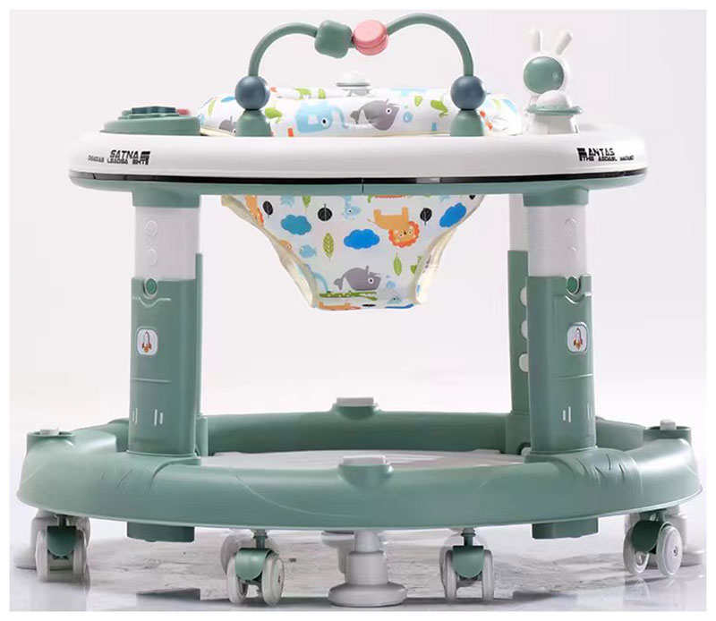 Изображение товара Ходунки Everflo 512 зеленый с регулируемой высотой и игровым блоком