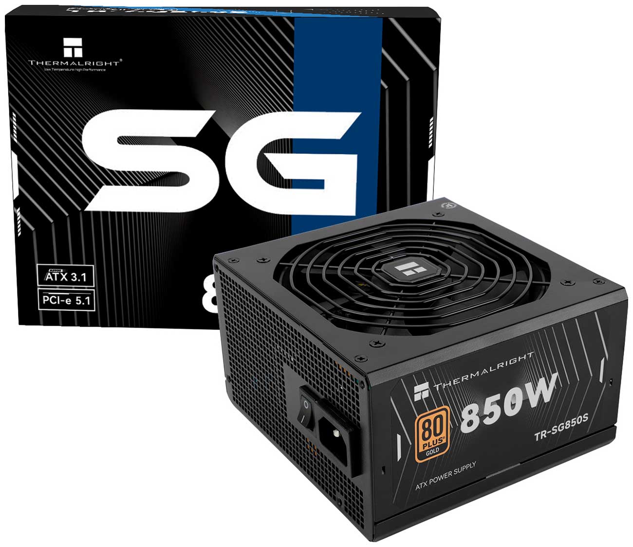 Изображение товара Блок питания Thermalright 850W Gold ATX 3.1 TR-SG850S для геймеров и рабочих станций