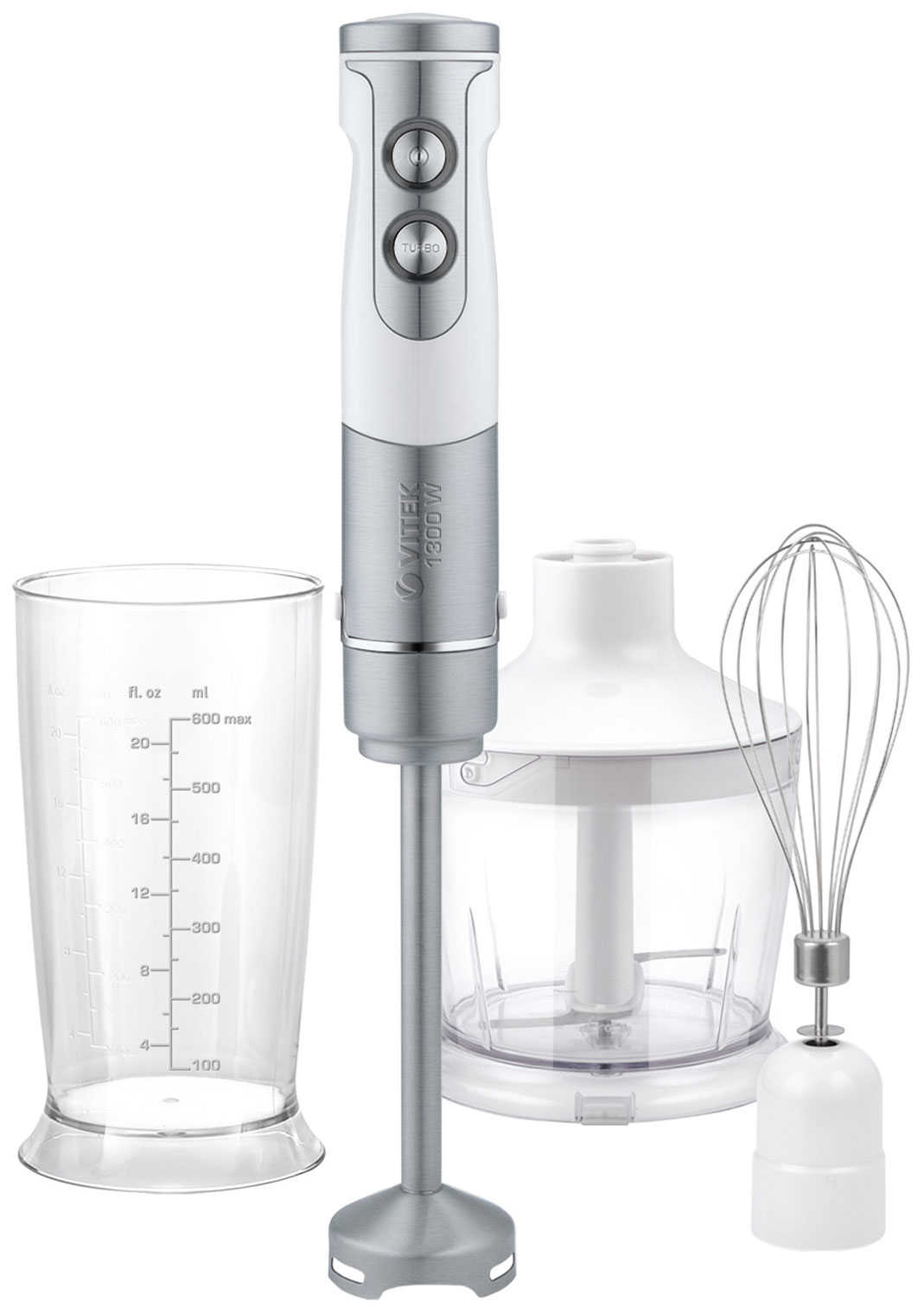 Изображение товара Погружной блендер Vitek VT-8543, белый/серебристый