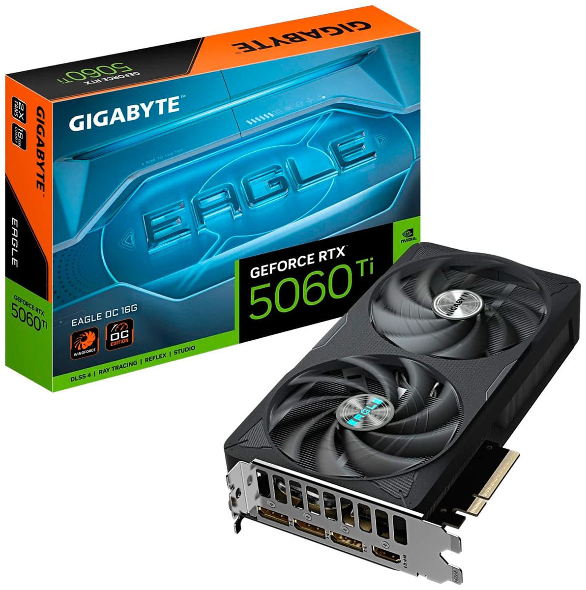 Изображение товара Видеокарта Gigabyte GeForce RTX 5060 Ti EAGLE OC 16GB (GV-N506TEAGLE OC-16GD)