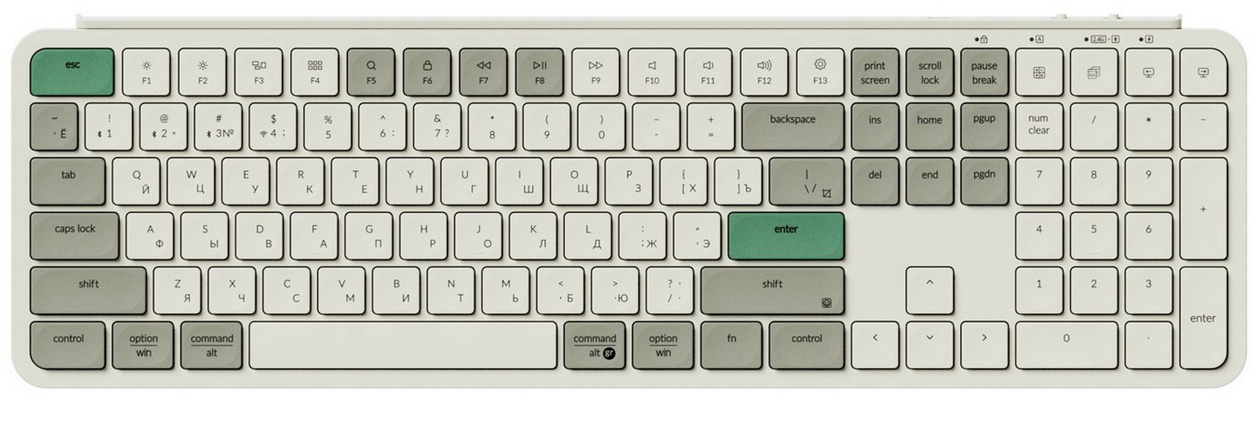 Изображение товара Беспроводная ультратонкая клавиатура Keychron B6 Pro 109 клавиш Bluetooth 5.2