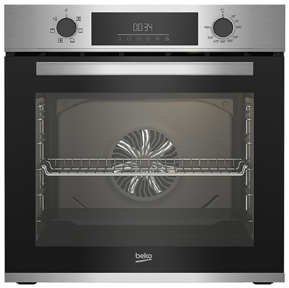 Изображение товара Электрический духовой шкаф Beko BBIE12300XC с функцией AeroPerfect и паровой очисткой