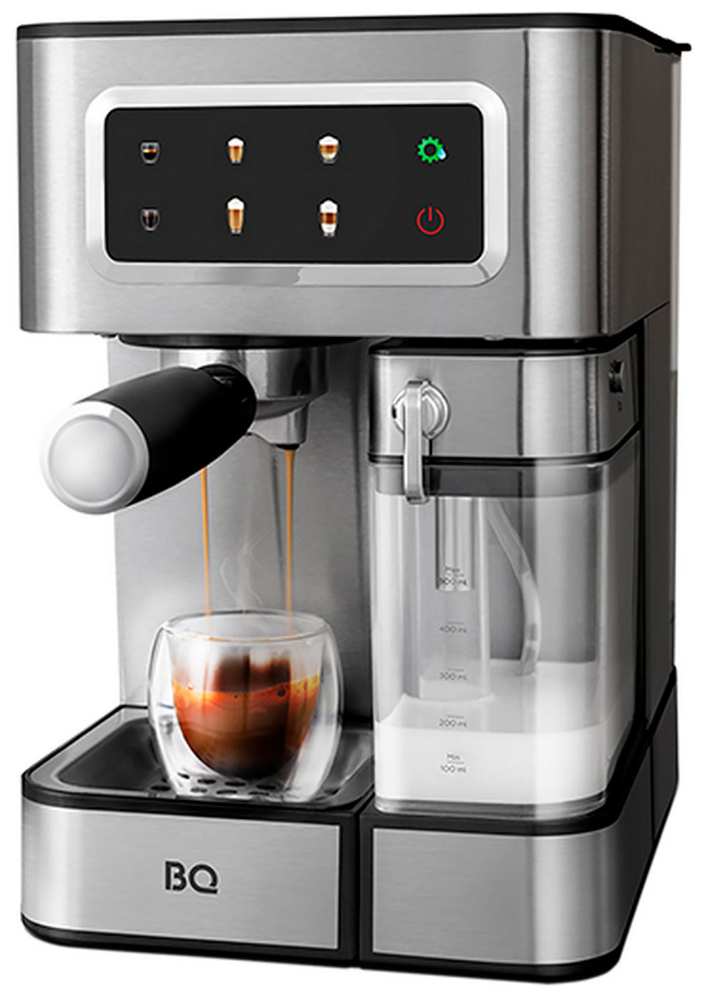 Изображение товара Кофеварка эспрессо BQ CM7005 с автоматическим капучинатором 15 бар