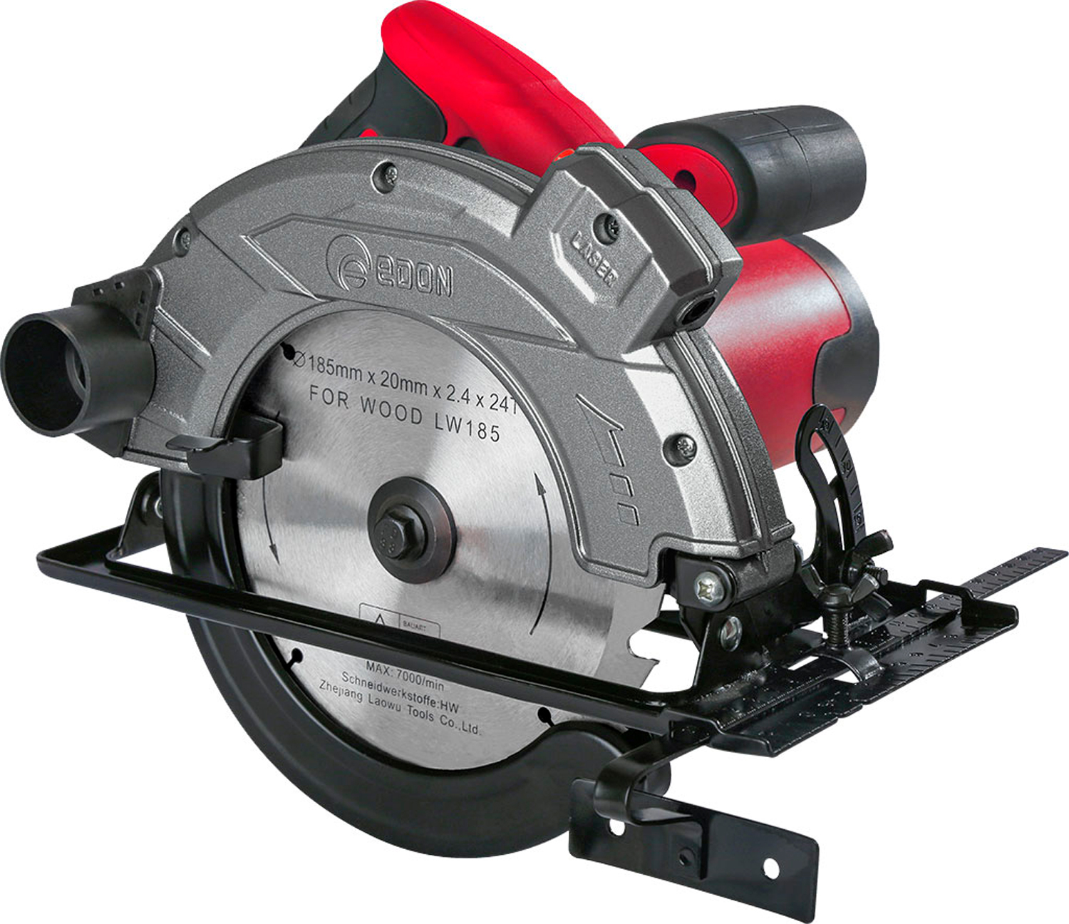Изображение товара Дисковая электрическая пила Edon CS-185-1700CL 1700 Вт с лазерным маркером