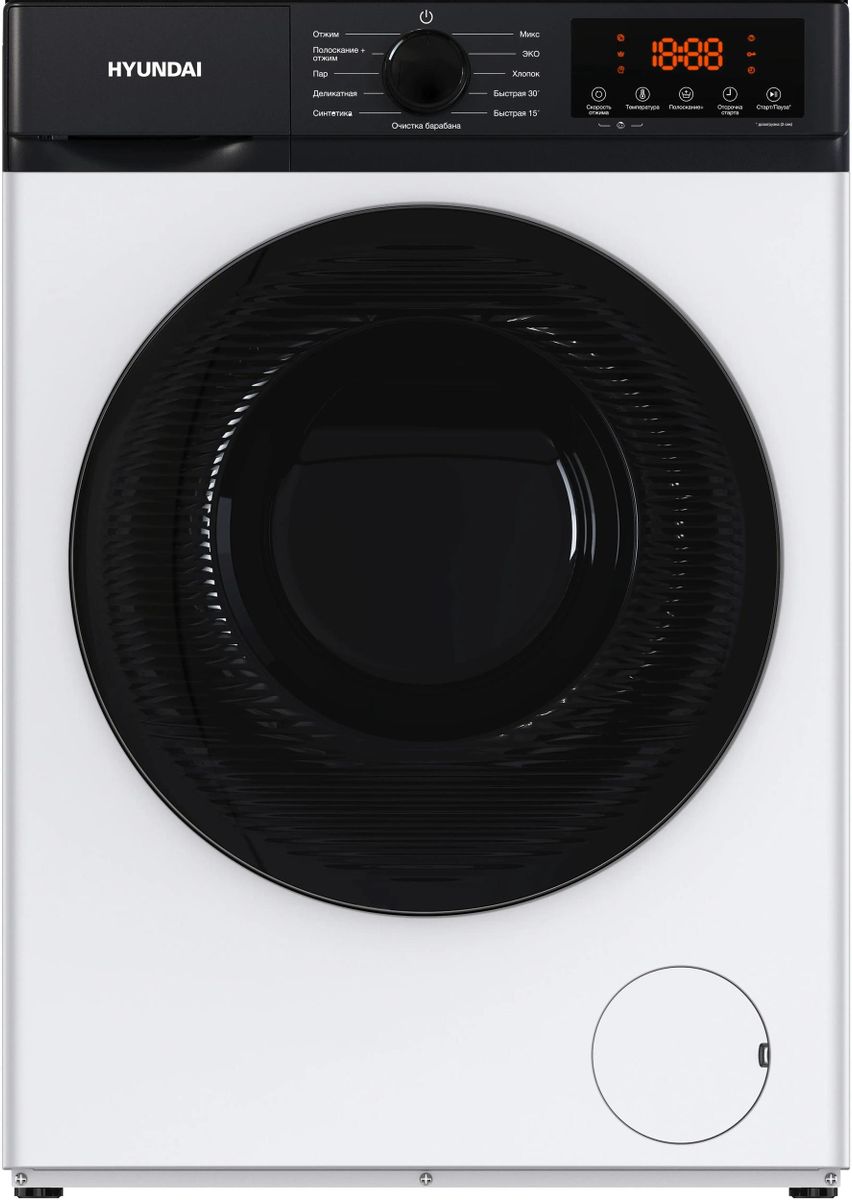 Изображение товара Стиральная машина Hyundai WME6215 6 кг узкая с функцией пара инвертор