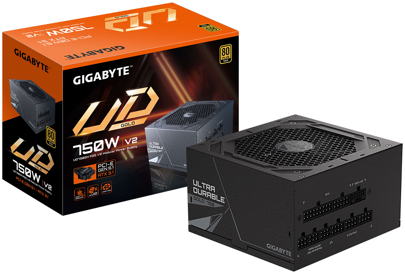 Изображение товара Блок питания Gigabyte ATX 750W GP-UD750GM PG5 V2