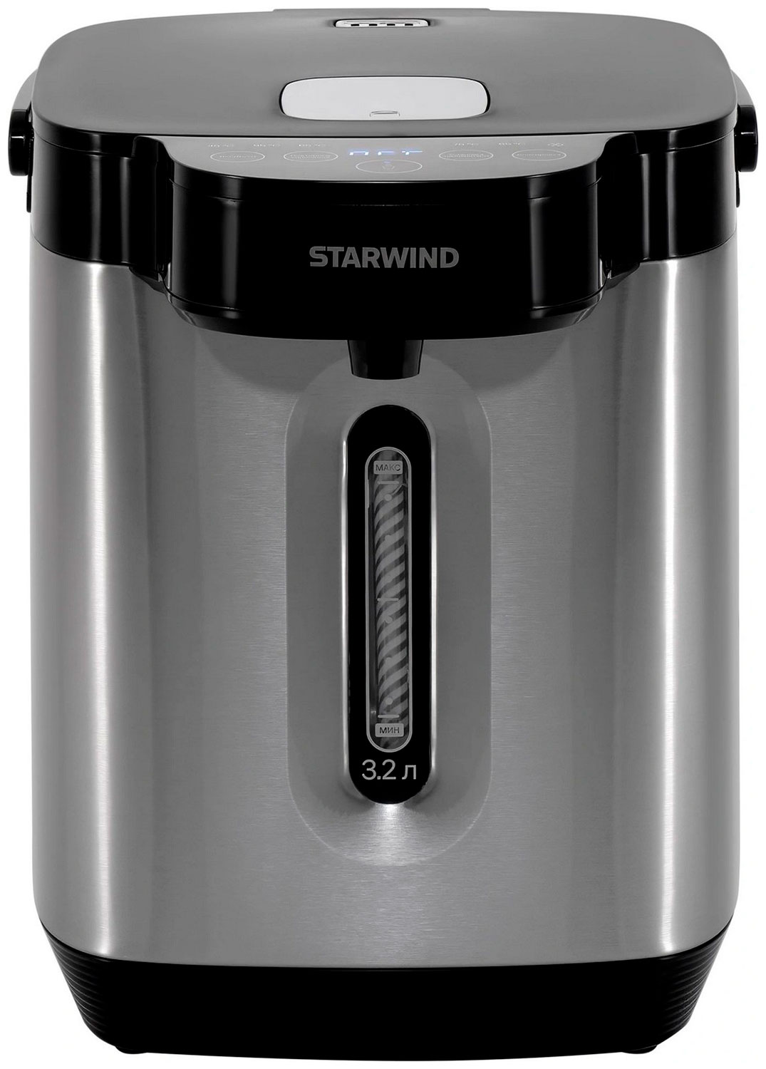 

Термопот Sunwind STP2725 (3,2л., 800 Вт, серебристый/черный)