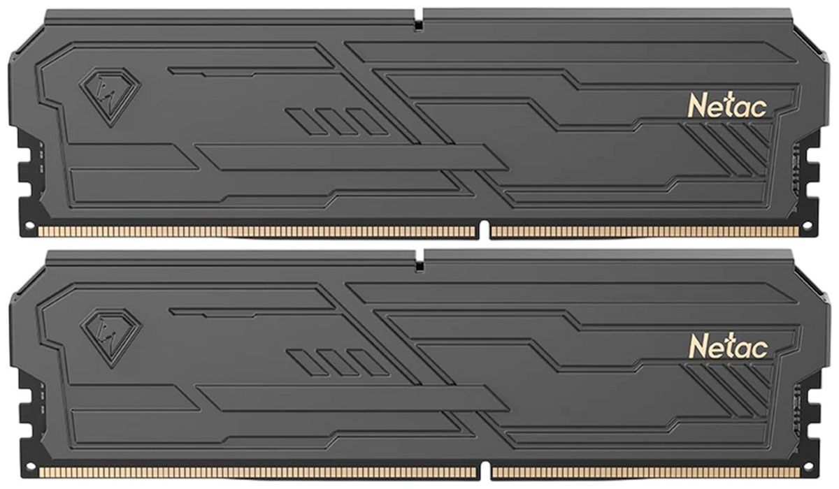 

Оперативная память Netac DDR5 32GB (2x16GB) 6400MHz Shadow III (NTSHD5P64DP-32K), Черный
