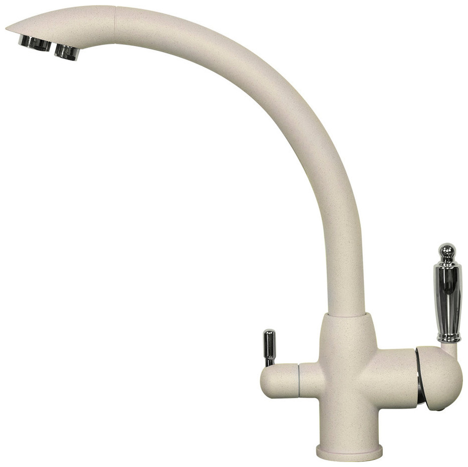 Изображение товара Кухонный смеситель Zigmund & Shtain 1500 молодое шампанское однорычажный с фильтром