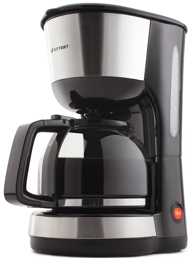 Изображение товара Кофеварка Kitfort КТ-715 капельная черная 1.2 л 1000 Вт