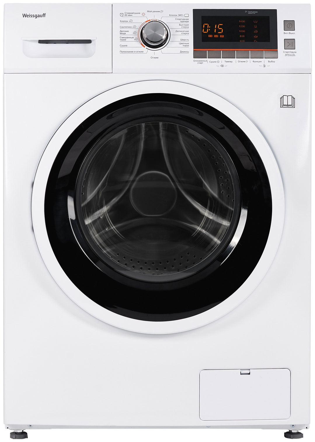 

Стиральная машина с сушкой Weissgauff WMD 6160 D, Белый