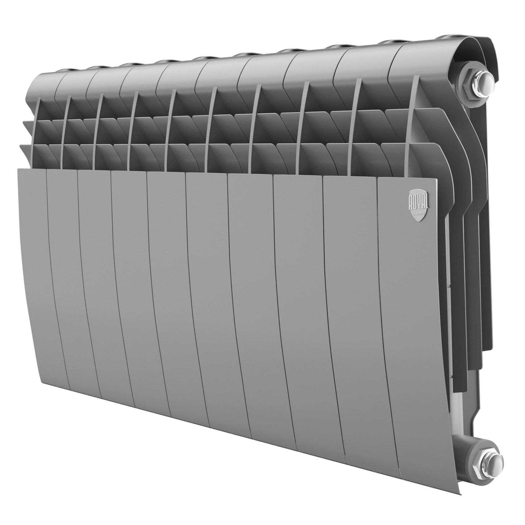 Изображение товара Водяной радиатор отопления Royal Thermo BiLiner 350 10 секций серебристый