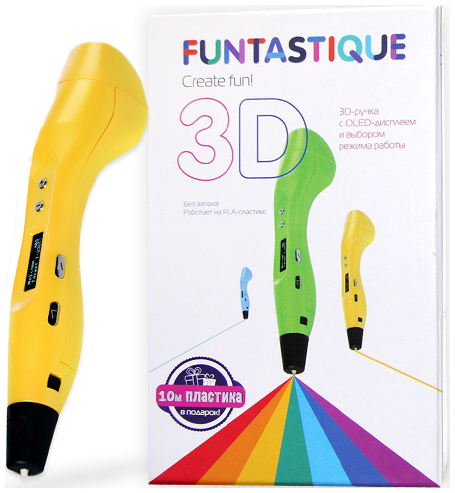 цена 3D-ручка Funtastique ONE, цвет Желтый