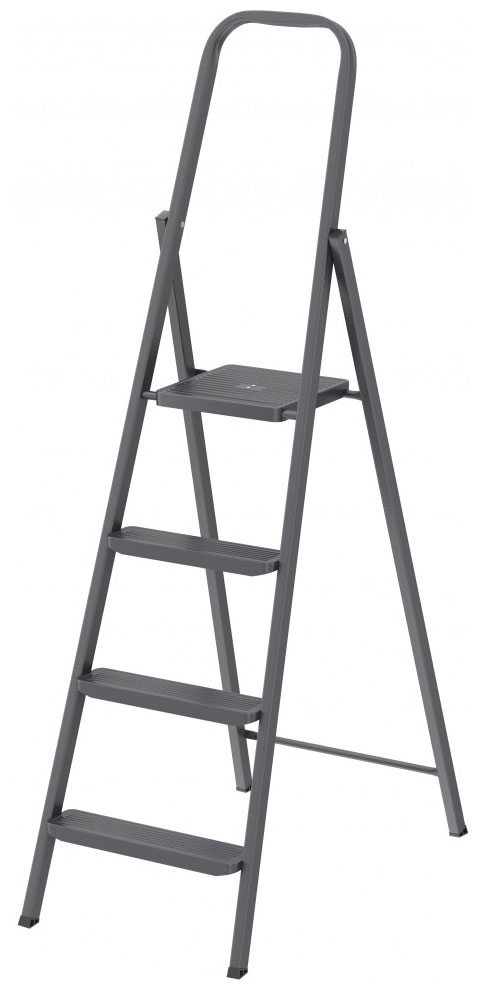 Изображение товара Стремянка Сибртех 4 ступени, компактная, стальная 97944