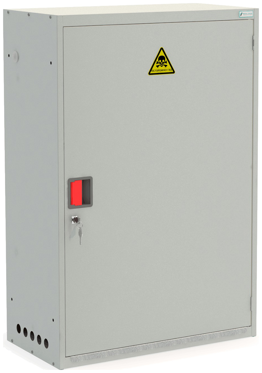 Шкаф для газовых баллонов Металл-Завод 50л (на 2 шт), серый шкаф для газовых баллонов металл завод 27л на 1 шт серый
