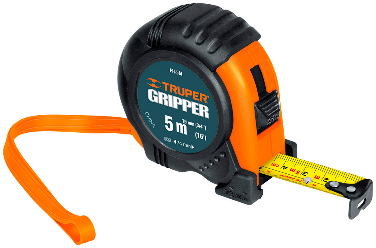 Изображение товара Рулетка Truper FH-5M 5 метров для строительных и бытовых работ