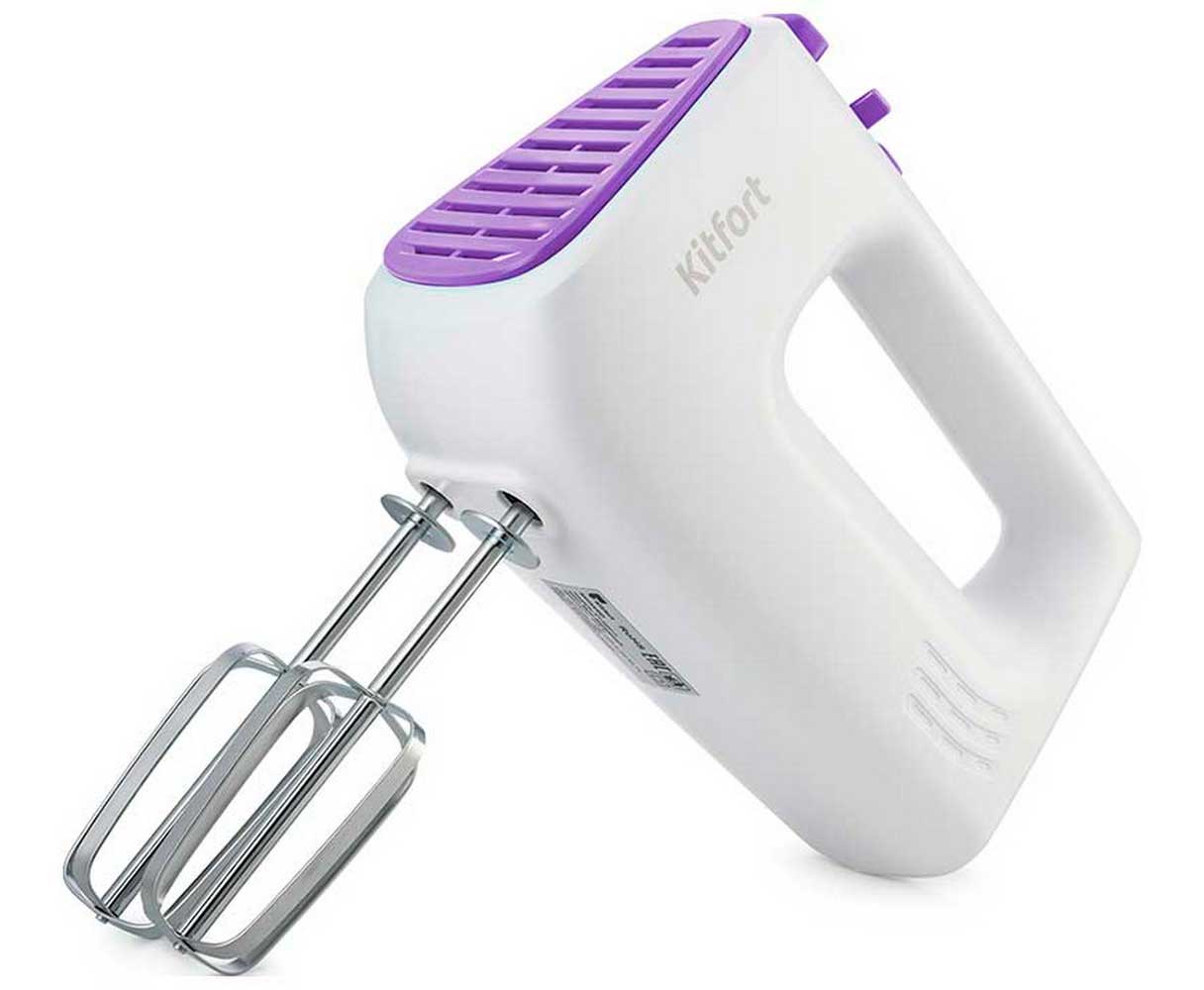 Изображение товара Миксер Kitfort КТ-3067-1 бело-фиолетовый