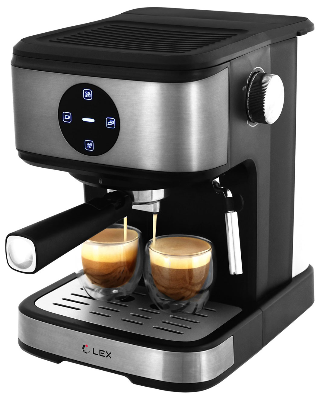 Кофеварка LEX LXCM 3502-1 с капучинатором (черная) 2 шт удобная маленькая ложка ложка для кофе многофункциональная ложка для кофе ложка для чая