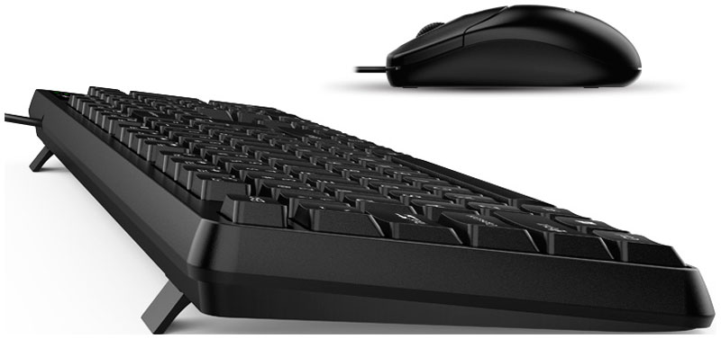Комплект проводной Genius Smart КМ-170 клавиатура мышь, черный мышь проводная trust gxt960 чёрный usb