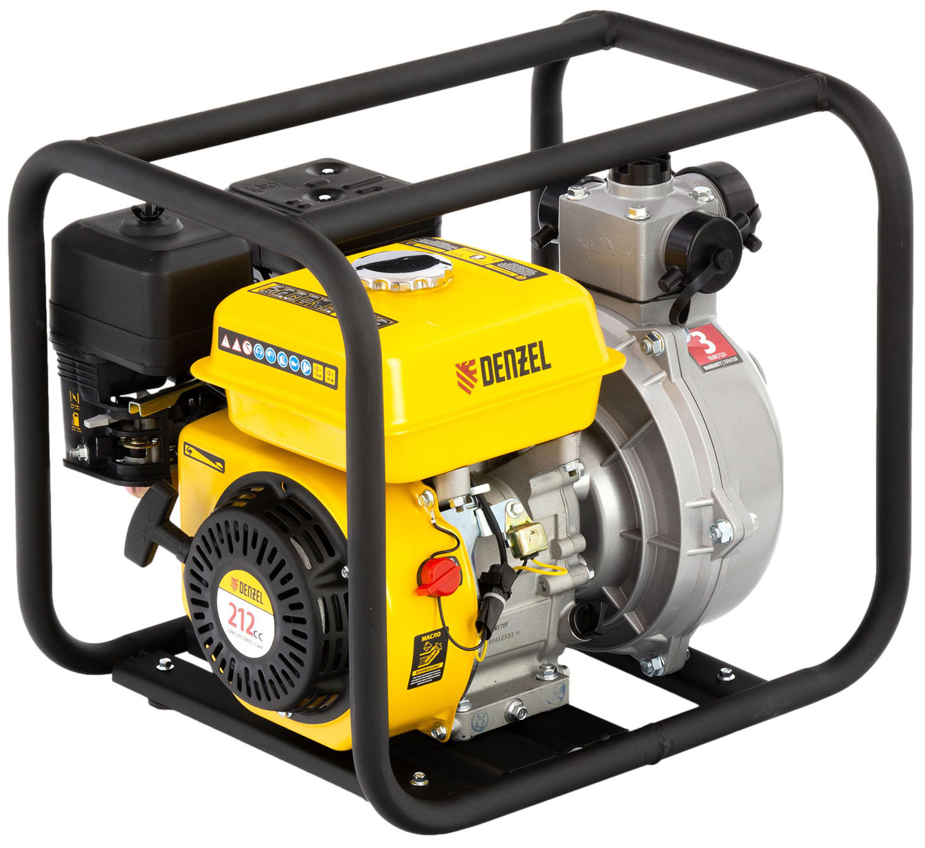 Изображение товара Мотопомпа бензиновая Denzel 99203 PX-50H высоконапорная
