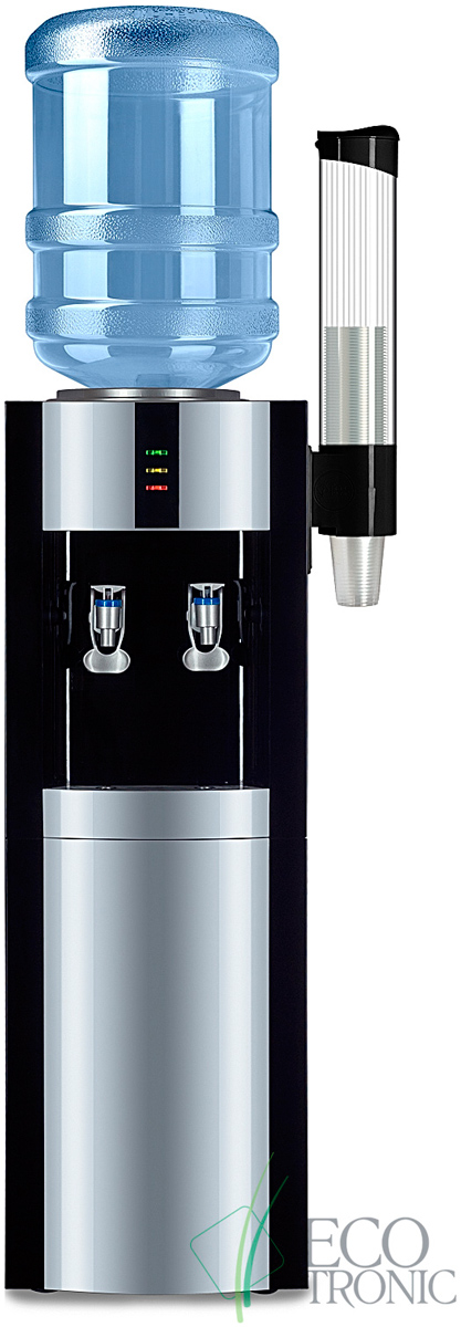 

Кулер для воды Ecotronic "Экочип" V21-LWD black-silver, 12257, Черный/серебристый