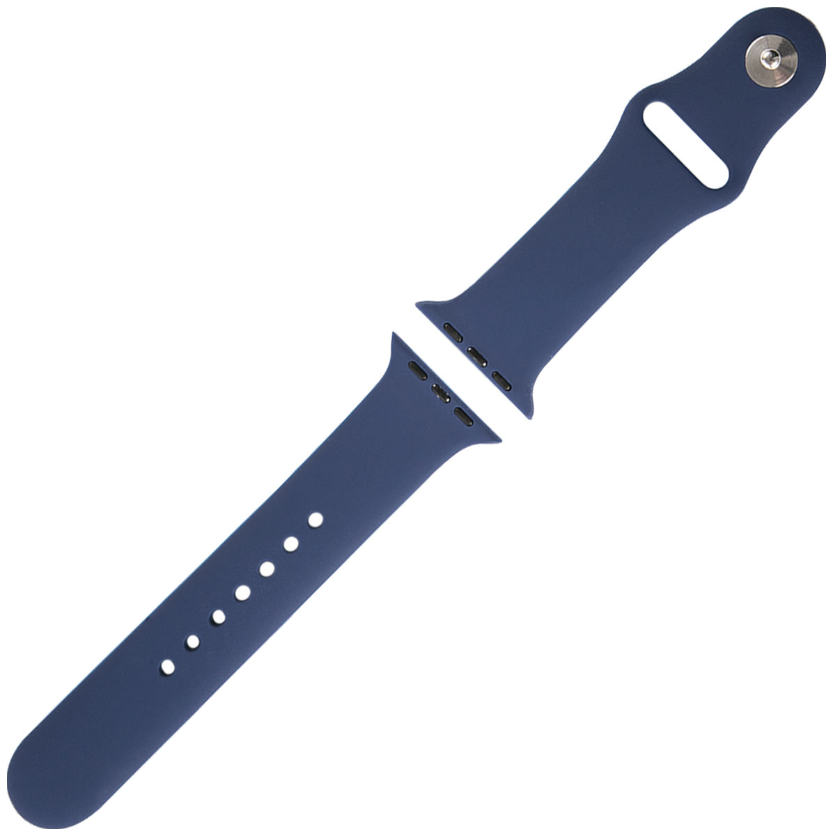 Ремешок силиконовый Red Line для Apple Watch – 38/40 mm (S3/S4/S5/SE/S6), синий нейлоновый для apple watch 42 44mm s3 s4 s5 se s6 s7 s8 морская соль с желтым синим краем ут000036309