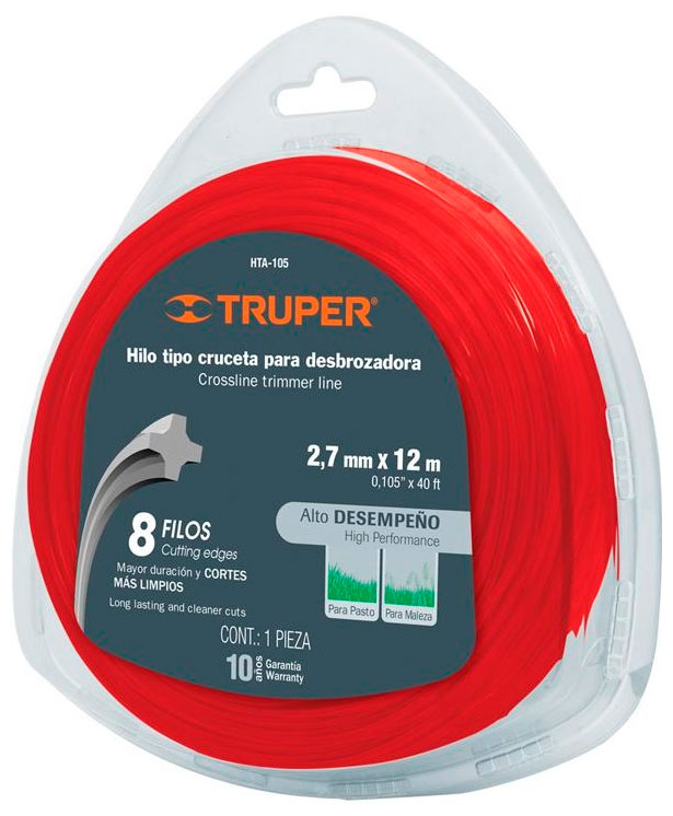 

Леска для триммеров Truper 105-2.7MM X 12M, нейлон HTA-105 17629