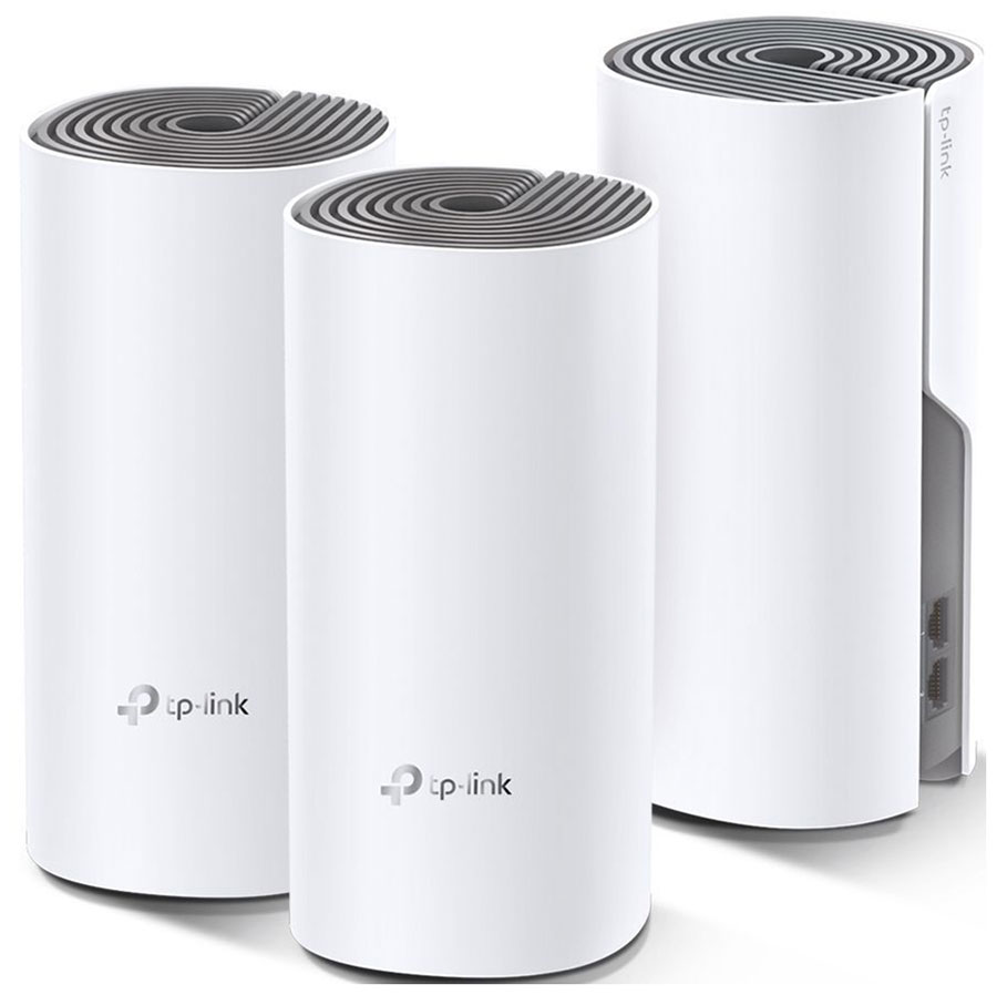 Изображение товара Домашняя Mesh Wi-Fi система TP-Link Deco E4(3-PACK), AC1200 белая