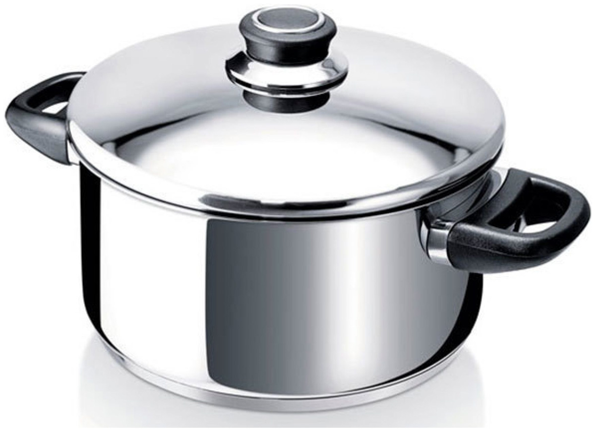 Изображение товара Кастрюля Beka POLO 2,8 л 20 см нержавеющая сталь алюминий совместимость индукция