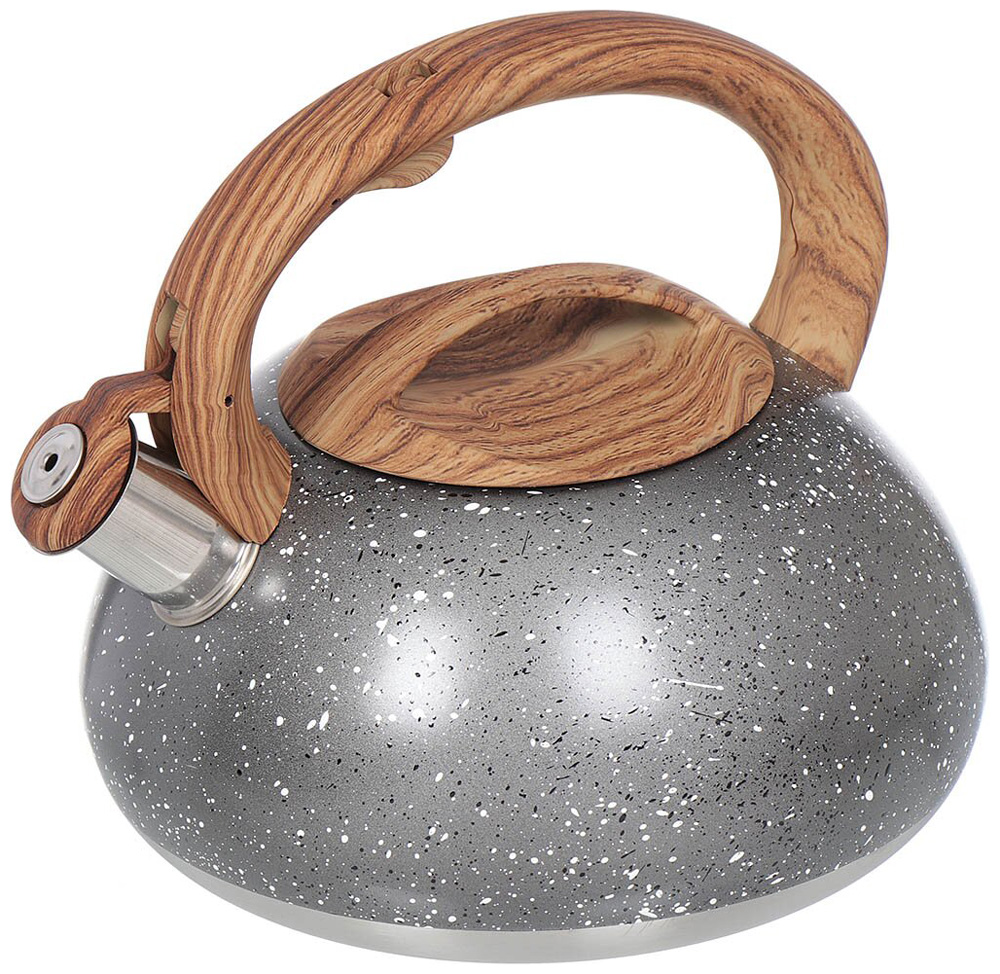 Изображение товара Чайник для плиты Daniks DSC-8799 серый мрамор 296809