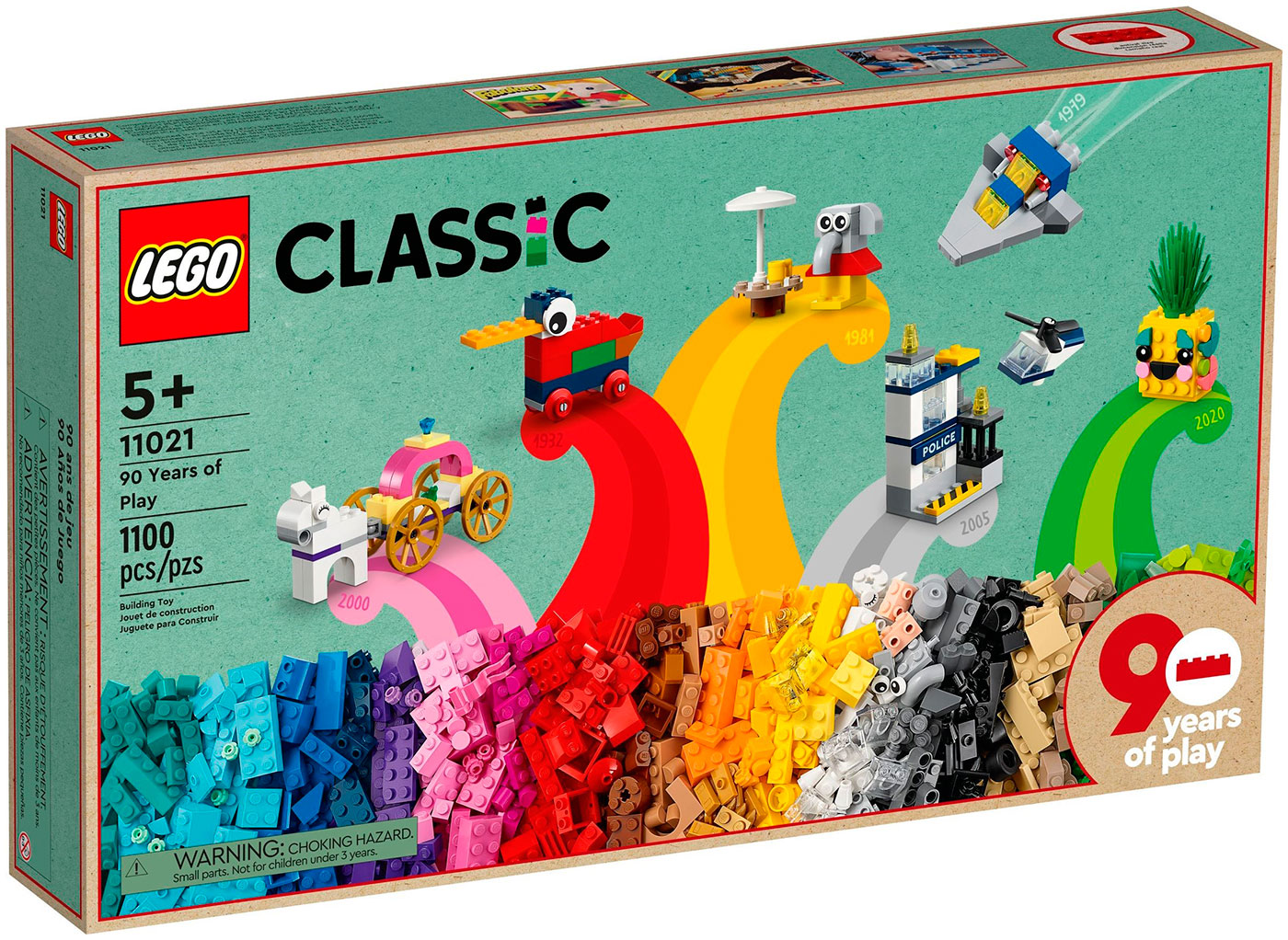 Конструктор Lego Classic 90 лет игры 11021 Конструктор Lego Classic 90 лет игры 11021