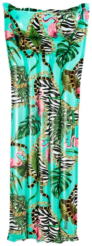 Изображение товара Матрас для плавания BestWay Floral Fantasy 183х69 см бирюзовый удобный и надежный