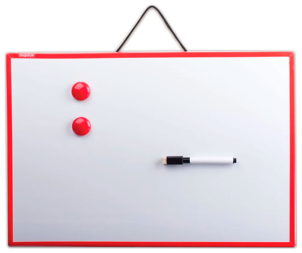 Изображение товара Доска магнитно-маркерная Пифагор 30х45 см для обучения детей