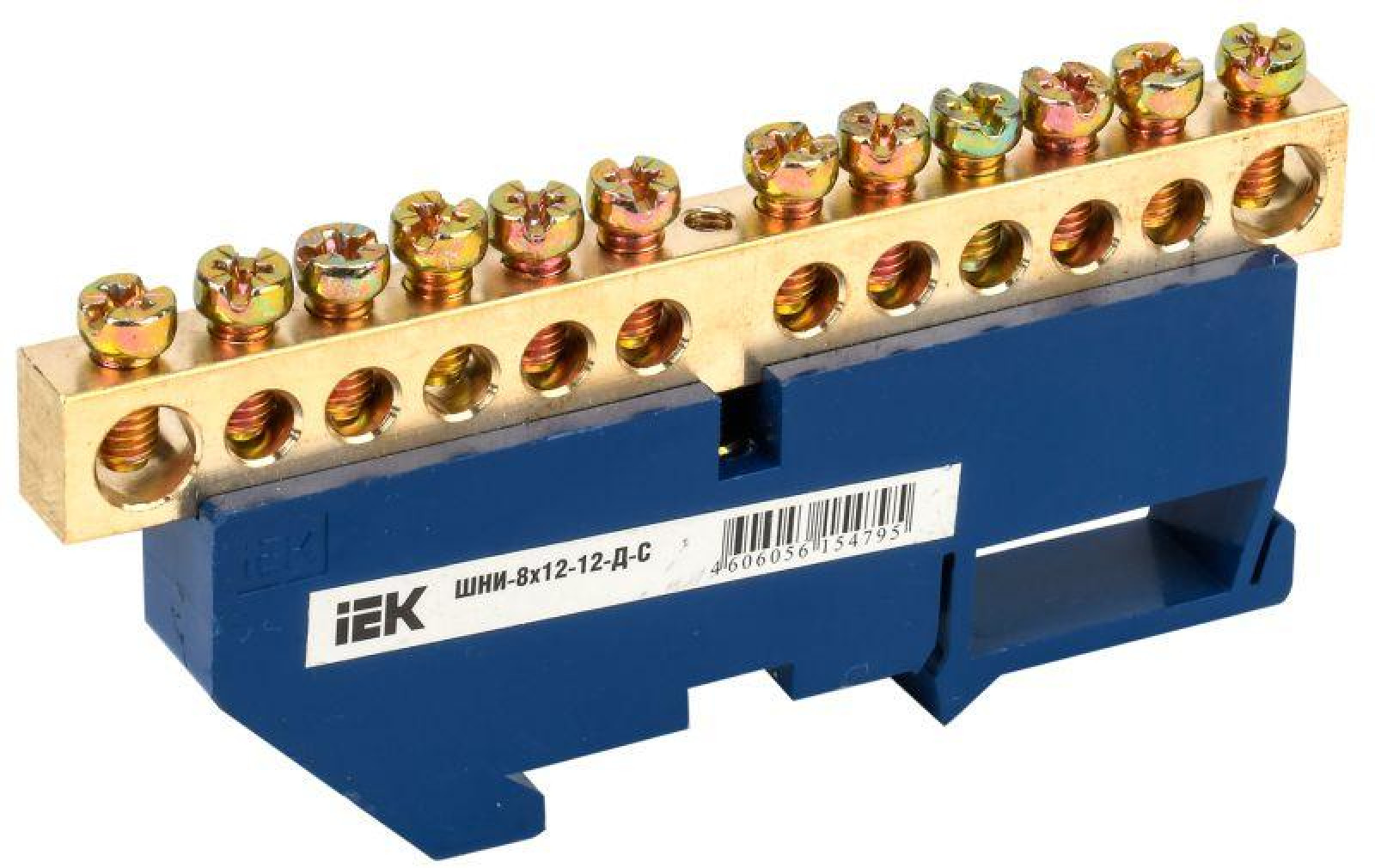 Изображение товара Шина нулевая IEK 8х12-12-Д-С DIN-изоляция для электромонтажа