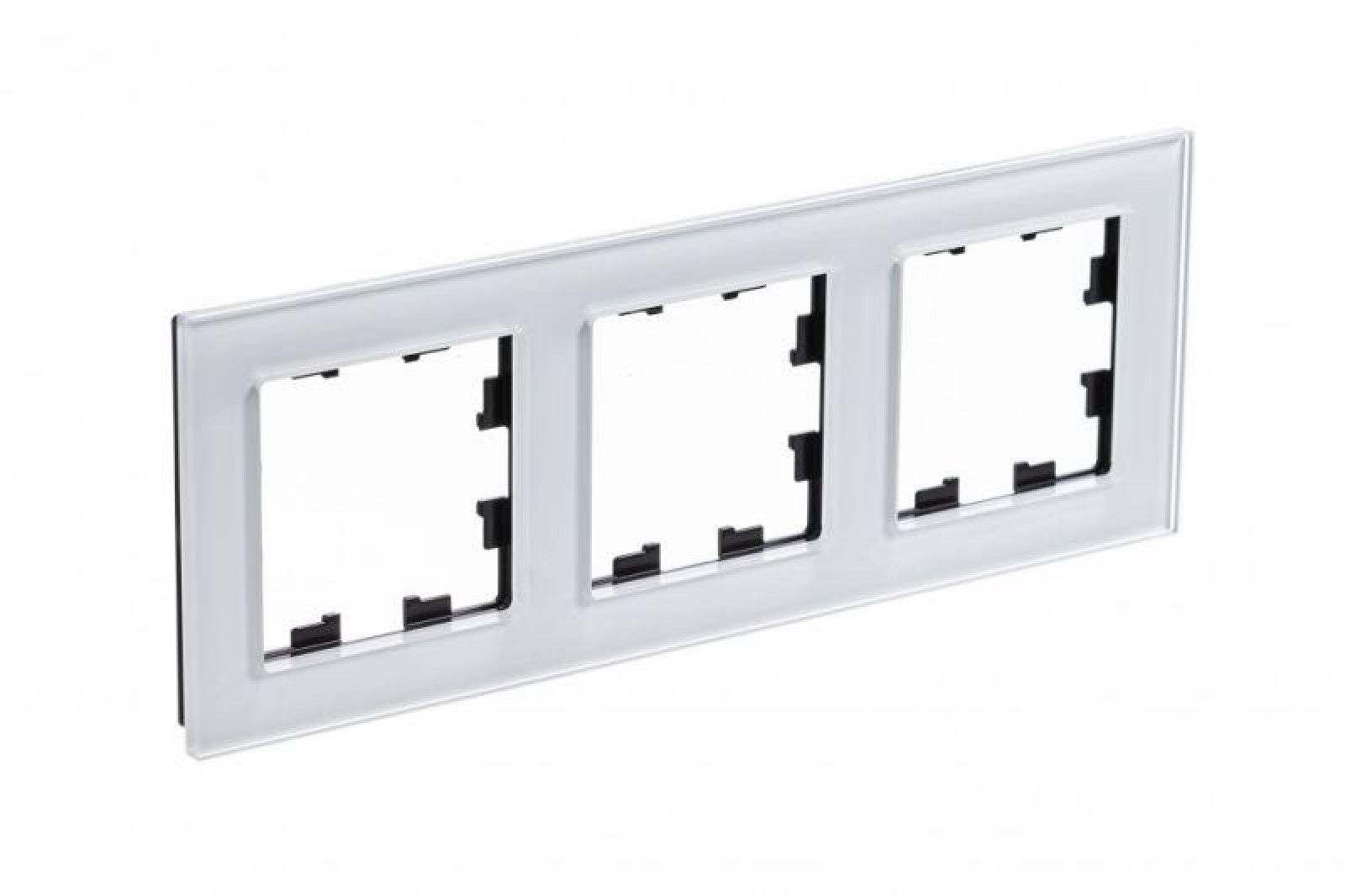 Изображение товара Рамки декоративные для электрических устройств AtlasDesign Nature стекло белые