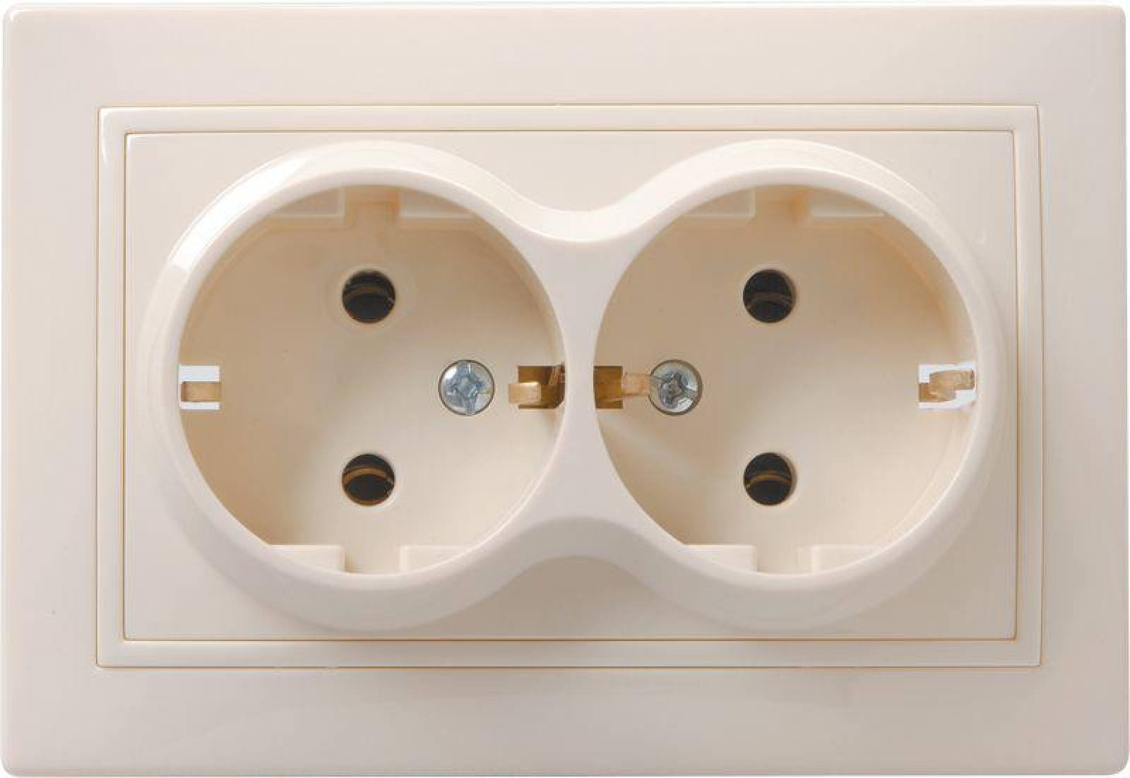 Изображение товара Розетка IEK 2-м СП Кварта РС12-3-ККм 16А IP20 с заземлением