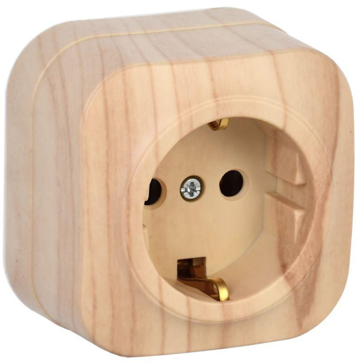 Изображение товара Розетка IEK GLORY РС20-3-ХС 16А с заземлением и защитой IP20