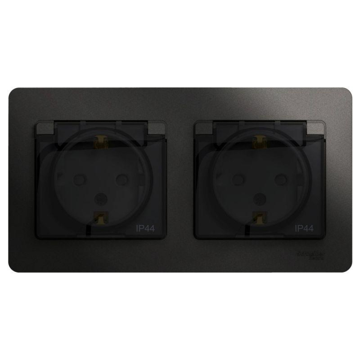 Изображение товара Розетка Systeme Electric Glossa 16А IP44 с заземлением и шторками