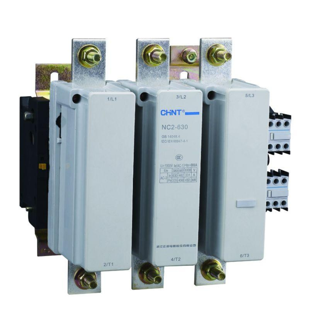 Изображение товара Низковольтное и промышленное электрооборудование Chint Контактор NC2-630 630А 230В/АС3 50Гц (R)